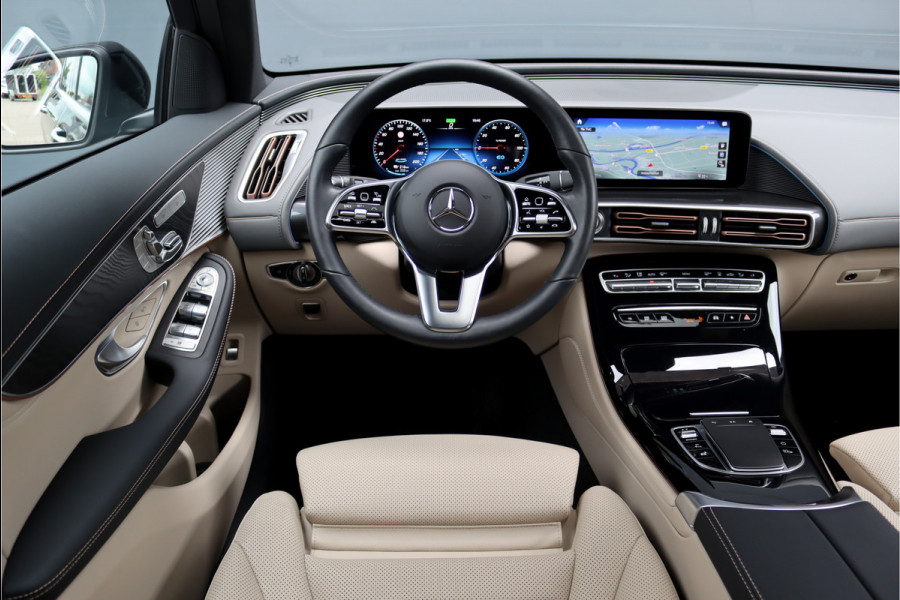 Mercedes-Benz EQC 400 4-MATIC AMG Line 80 kWh | Schuifdak | Distronic+ | Memory | Verwamd Stuurwiel | Stoelventilatie | HUD | Keyless Go | Surround Camera | Rijassistentiepakket |