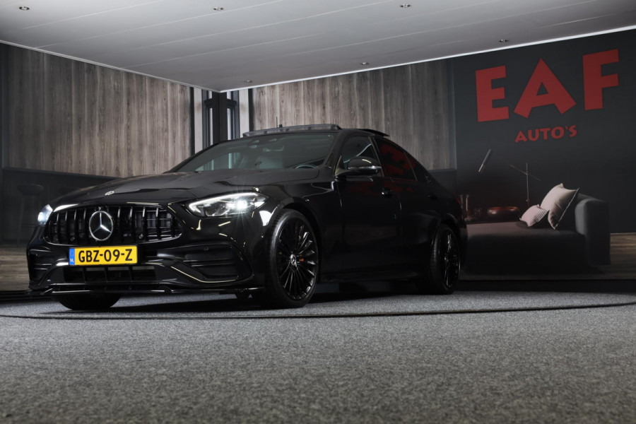 Mercedes-Benz C-Klasse 300 4MATIC AMG Line / Acc / Lane Assist / Dode Hoek / Leder / F1 / 360 Camera / Open Pano / Led / Pdc / 19