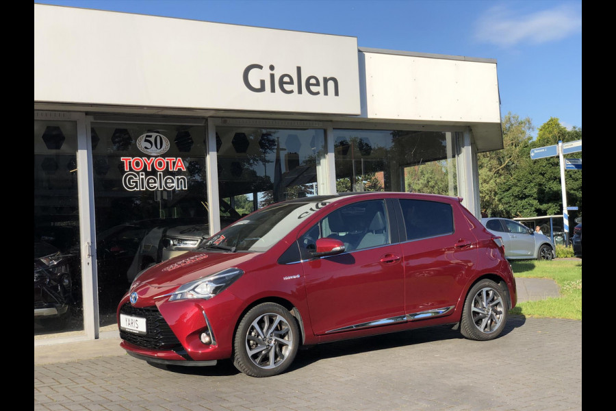 Toyota Yaris 1.5 Hybrid Premium | Eerste eigenaar, Panoramadak, Half Leer, Navigatie, 16 inch, DAB, Keyless, Alle opties!