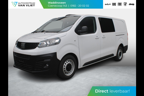 Fiat Scudo 2.0 Diesel 145 L3 DC | Passagiersstoel | Driver Pack | Techno NAV Pack | 2 Schuifdeuren | Ramen in achterdeuren | Uit voorraad leverbaar !