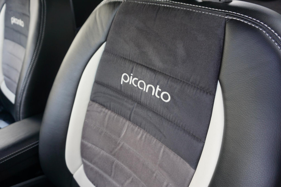 Kia Picanto 1.0 CVVT DynamicLine Leer/Alcantara Cruisecontrol | Lichtmetalen velgen | Rijklaarprijs.