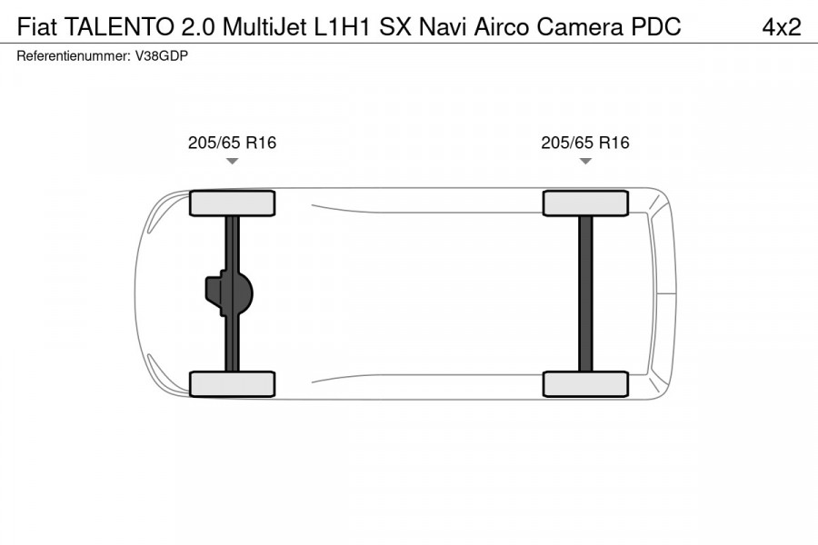 Fiat Talento 2.0 MultiJet L1H1 SX Navi Airco Camera PDC