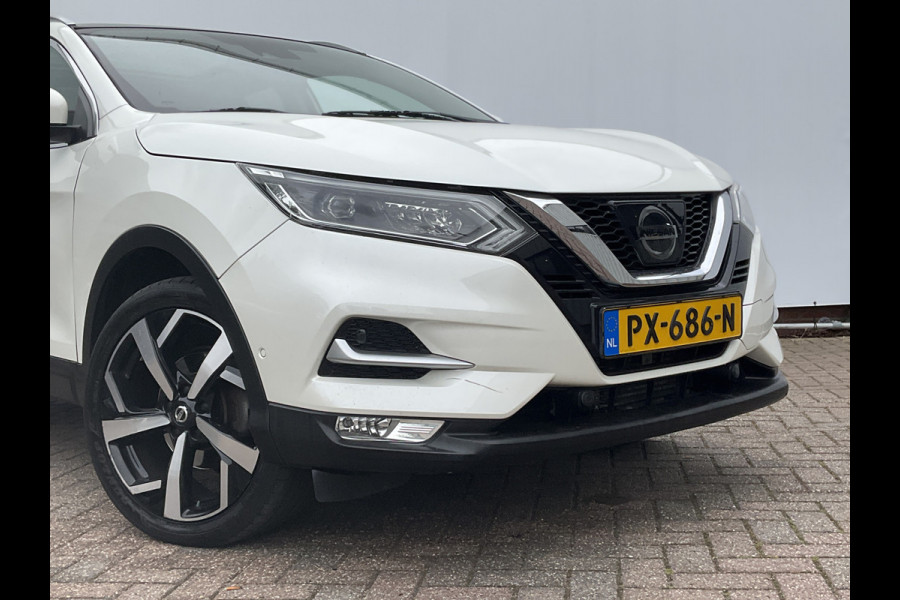 Nissan QASHQAI 1.2 Tekna + Automaat Pano.dak 360Cam Navi Hoge instap Stoelverw.