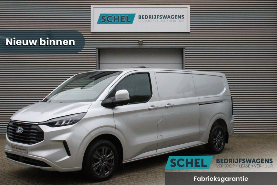 Ford Transit Custom 320 2.0 TDCI L2H1 Limited 170pk - 2x Schuifdeur - Adaptive Cruise - Verwarmd stuur - Blind spot - Navigatie - Camera - Draadloos