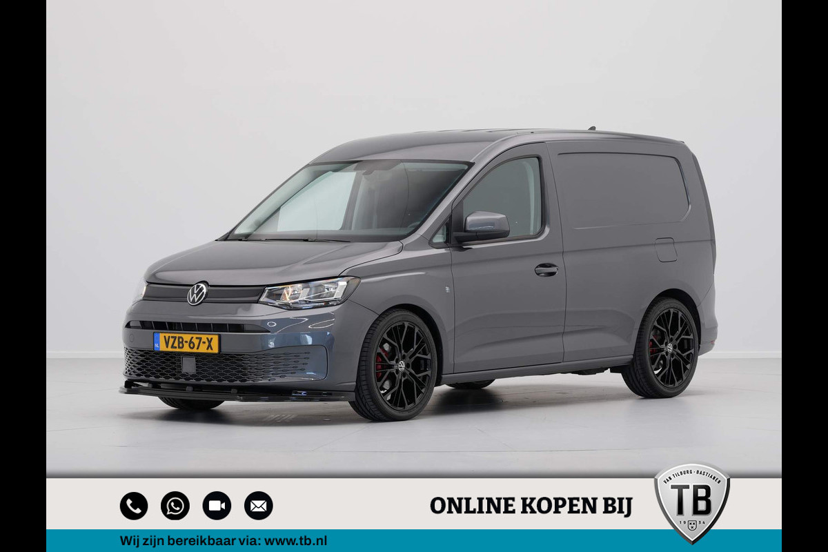 Volkswagen Caddy Cargo 2.0 TDI Style TB Black Edition 19'' Lichtmetalen Velgen Verlagingsset Spoiler Navi via App