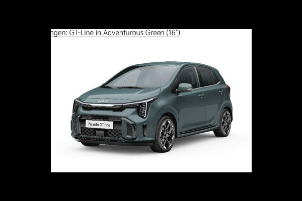 Kia Picanto 1.0 DPi GT-Line AMT | Automaat | MY25 | LED | Navi | CarPlay | Keyless | Schuif-/kanteldak | Stoel-/stuurverwarming | 16''