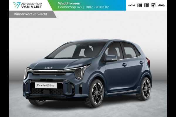 Kia Picanto 1.0 DPi GT-Line | MY25 | LED | Navi | CarPlay | Keyless | Schuif-/kanteldak | Stoel-/stuurverwarming | 16''