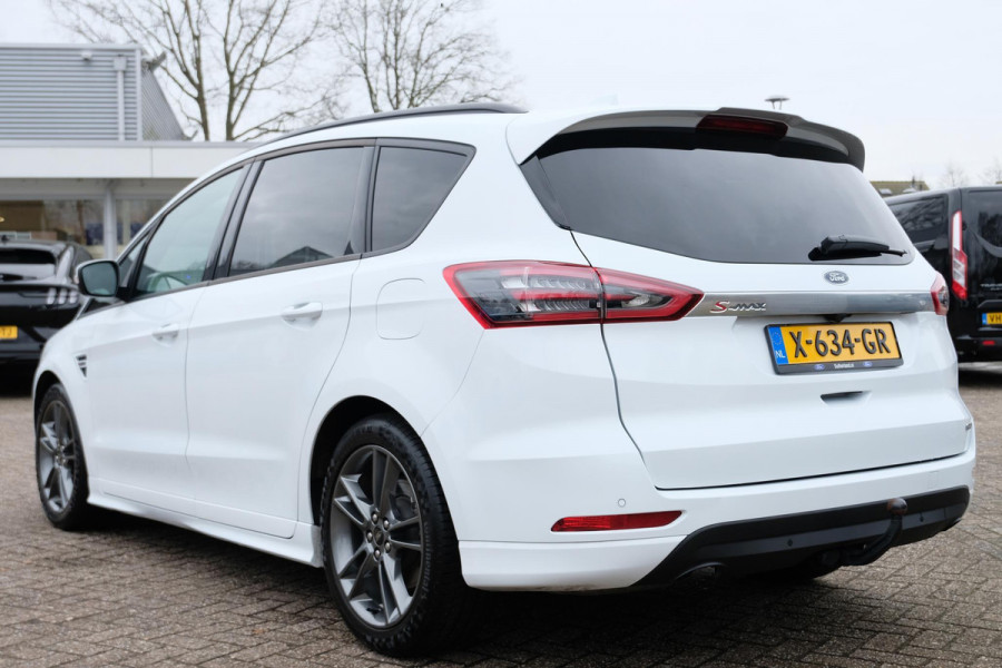 Ford S-Max 2.5 Hybrid ST-Line 190pk | Adaptieve Cruise | 2023 | Full LED | Afneembare Trekhaak 1.750kg Trekgewicht | Verlengde fabrieksgarantie tot 02-2027