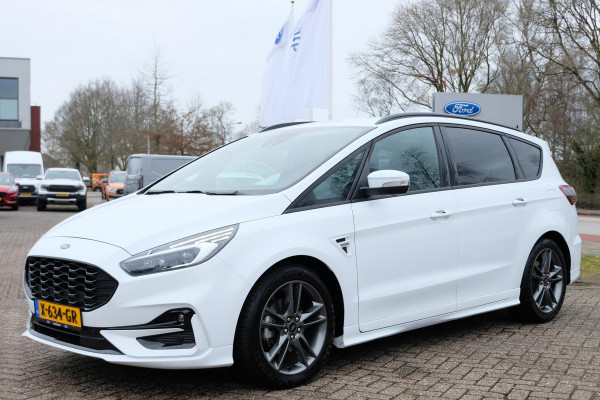 Ford S-Max 2.5 Hybrid ST-Line 190pk | Adaptieve Cruise | 2023 | Full LED | Afneembare Trekhaak 1.750kg Trekgewicht | Verlengde fabrieksgarantie tot 02-2027