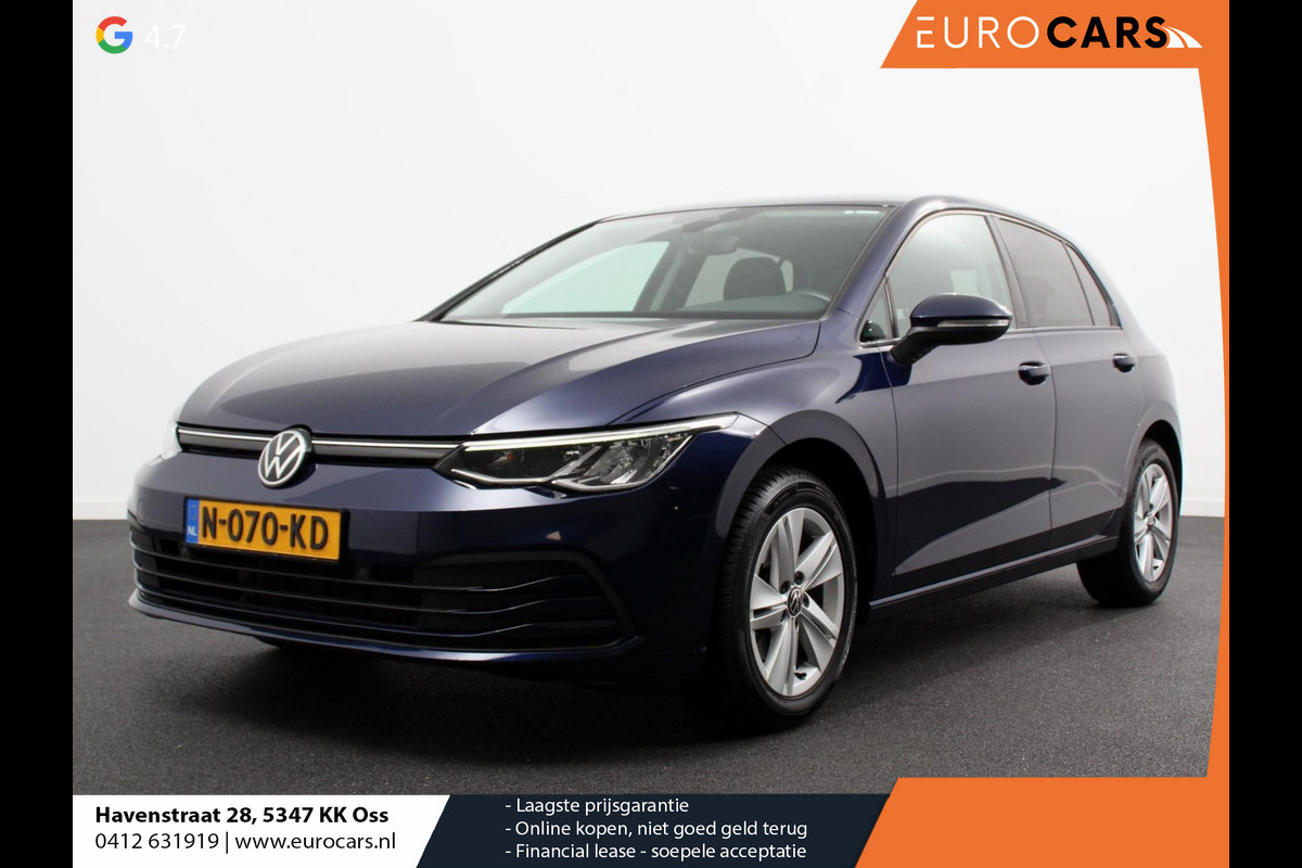 Volkswagen Golf 1.5 TSI 130pk Life | Navigatie | Climate Control | Adaptive Cruise Control | Led | Lichtmetalen velgen | Parkeer Sensoren | Stoelverwarming | Sfeerverlichting