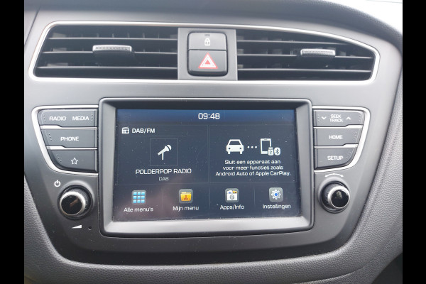 Hyundai i20 1.0 T-GDI Premium,AUTOMAAT,,Cruisecontrol,Lane assist,Audio/Bluetooth/Camera/Carplay/Navigatie,lm velgen,