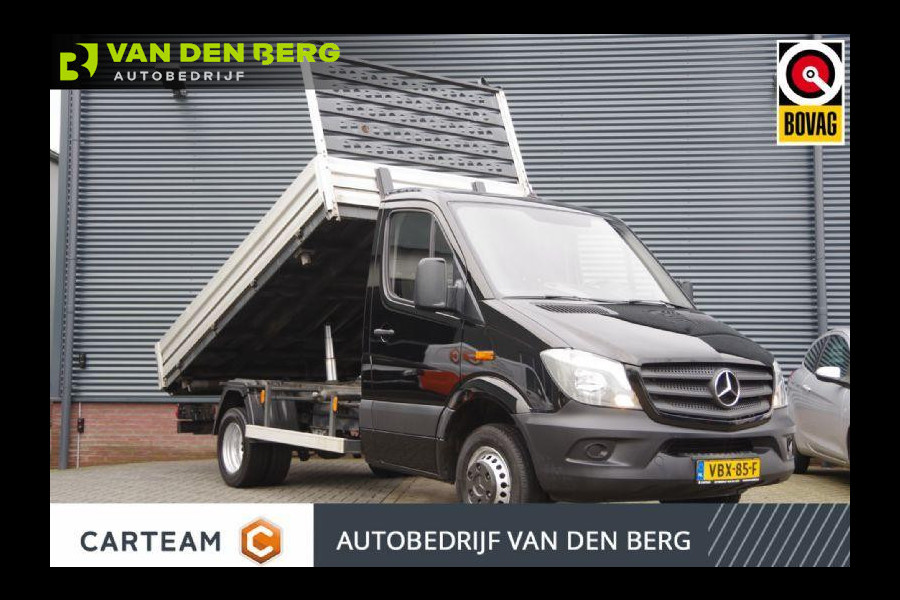 Mercedes-Benz Sprinter 519 3.0 V6 KIPPER 3zd, OPEN LAADBAK, 3.5T TREKHAAK, AIRCO, CRUISE, MF STUURWIEL Binnenmaat laadbak 3.65 x 2.04 x 0.40