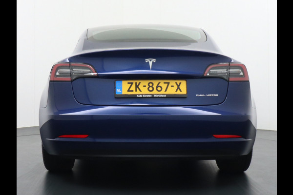 Tesla Model 3 SR+ Standard RWD Plus 325PK AutoPilot 2.5 Leer Premium-l.s. PanoDak Adaptive cruise 18" Camera's Elektr.-Stuur+Stoelen+Spiegels+ WIFI Ecc Navigatiesysteem full map LED Comfortstoel(en) ACC Dual-ECC DAB Voorverwarmen interieur via App Keyless via Telefoonsleutel One-Pedal-Drive Origin. NLse auto ! 1e eigenaar lease