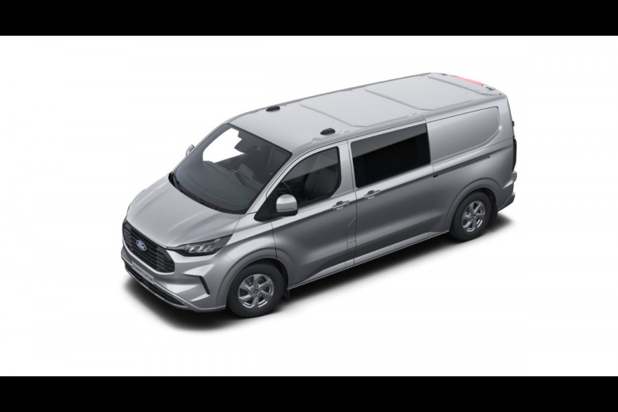 Ford Transit Custom 320 2.0 TDCI L2H1 Limited DC 170pk - Adaptive Cruise - Navi - 2x Schuifdeur - Verwarmd stuur - 70l tank - 17" LM velgen - Rijkla