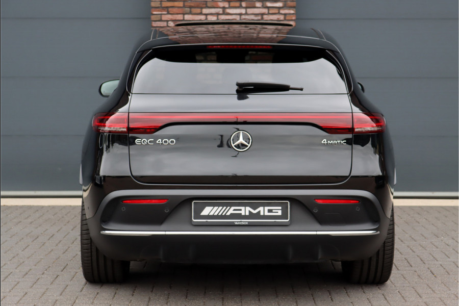 Mercedes-Benz EQC 400 4-MATIC AMG Line 80 kWh | Netto €49.000,- ex BTW | Schuifdak | Distronic+ | Memory | Stoelventilatie | Massage | Leder | Surround Camera | Advanced Sound System | Multibeam LED | Rijassistentiepakket |