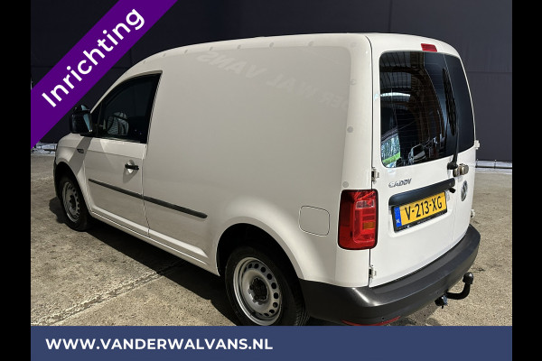 Volkswagen Caddy 2.0 TDI L1H1 inrichting Euro6 Airco | Navigatie | Camera | Cruisecontrol | Trekhaak parkeersensoren, Apple Carplay, Android auto, verwarmde vooruit