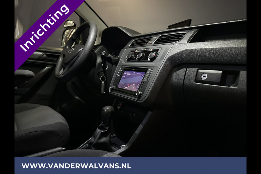 Volkswagen Caddy 2.0 TDI L1H1 inrichting Euro6 Airco | Navigatie | Camera | Cruisecontrol | Trekhaak parkeersensoren, Apple Carplay, Android auto, verwarmde vooruit