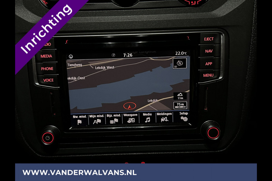 Volkswagen Caddy 2.0 TDI L1H1 inrichting Euro6 Airco | Navigatie | Camera | Cruisecontrol | Trekhaak parkeersensoren, Apple Carplay, Android auto, verwarmde vooruit