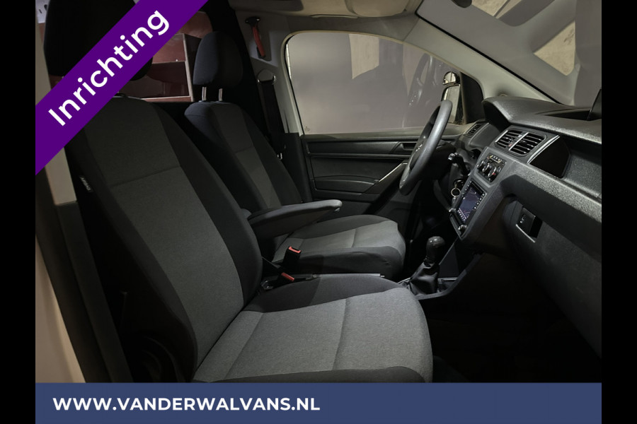 Volkswagen Caddy 2.0 TDI L1H1 inrichting Euro6 Airco | Navigatie | Camera | Cruisecontrol | Trekhaak parkeersensoren, Apple Carplay, Android auto, verwarmde vooruit