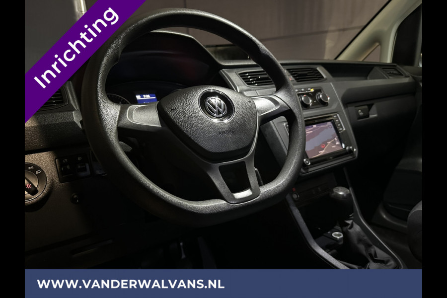 Volkswagen Caddy 2.0 TDI L1H1 inrichting Euro6 Airco | Navigatie | Camera | Cruisecontrol | Trekhaak parkeersensoren, Apple Carplay, Android auto, verwarmde vooruit