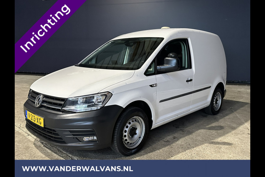 Volkswagen Caddy 2.0 TDI L1H1 inrichting Euro6 Airco | Navigatie | Camera | Cruisecontrol | Trekhaak parkeersensoren, Apple Carplay, Android auto, verwarmde vooruit