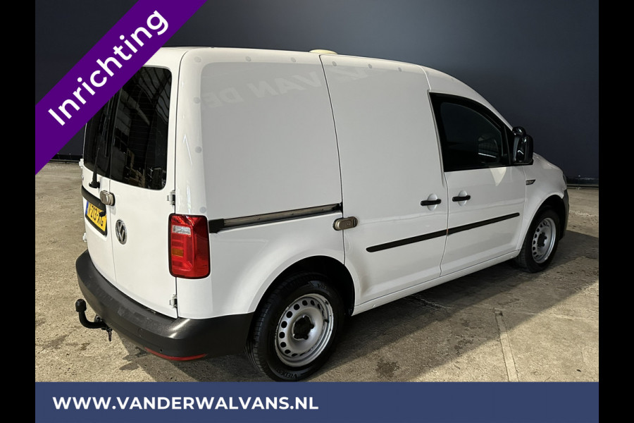 Volkswagen Caddy 2.0 TDI L1H1 inrichting Euro6 Airco | Navigatie | Camera | Cruisecontrol | Trekhaak parkeersensoren, Apple Carplay, Android auto, verwarmde vooruit