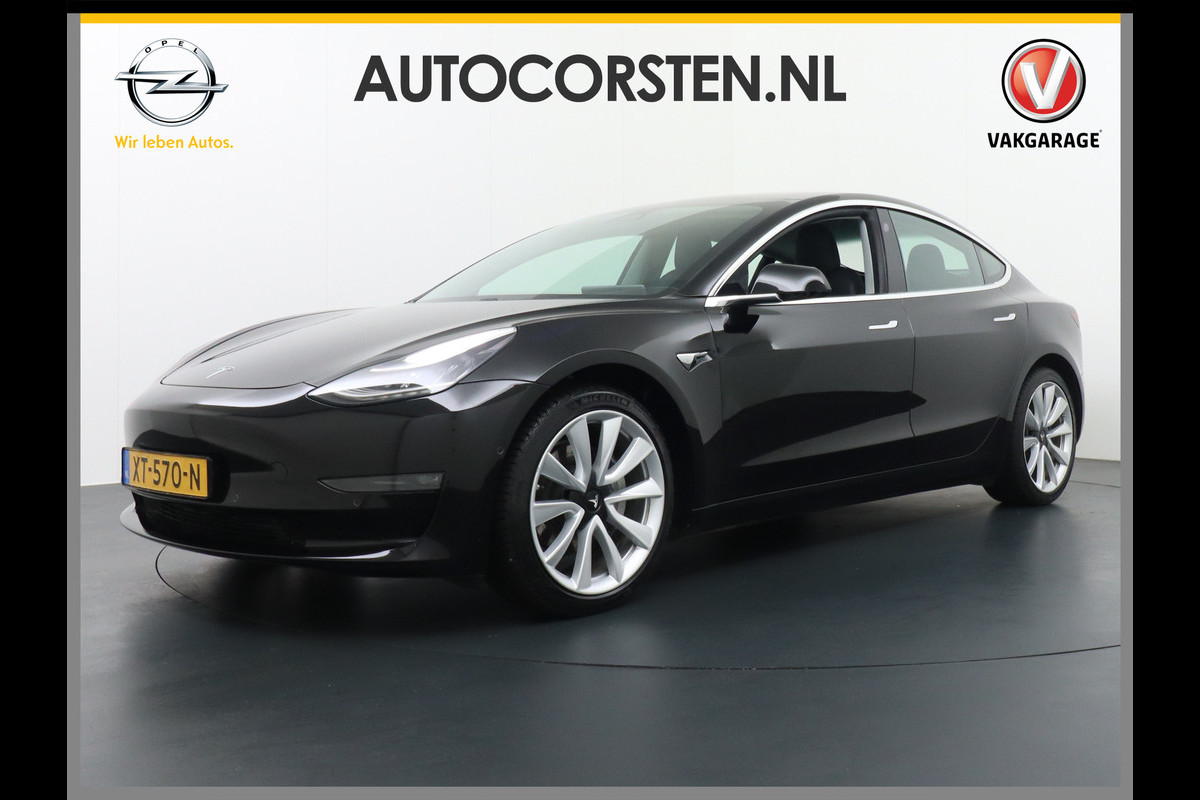 Tesla Model 3 Long Range 75 kWh 441PK 4wd 19" AutoPilot Pano.dak Camera Leer Adaptive-Cruise+Stop&Go  PDC-A+Voor Wifi Ecc Pdc Cruise Dual Moto Origineel Nederlandse auto !