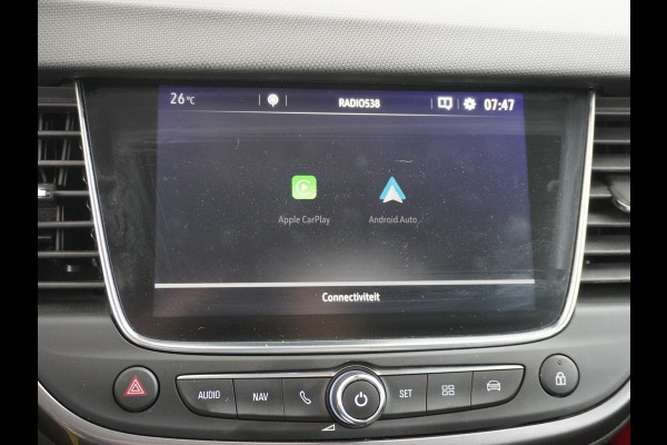 Opel Crossland X T 111pk AUT.6 Camera Navi Apple Android Carplay ECC R5.0 Intellilink PDC-a+v BordHerkenning LED-v+A Intellilink DAB+ Multi-Media ComfortStoelen +In-Hoogte-Verst. Licht+Regensensor Mistl.  Chroompakket Dealer Onderhouden 30.000 nieuw!