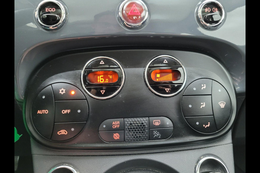 Fiat 500 0.9 TwinAir Turbo Lounge | Cruisecontrol (!) | Mooie kleur | Clima airco | Halfleer | Led lampen | U connect radio | Navi