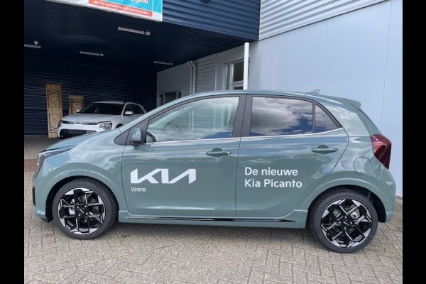 Kia Picanto 1.0 DPI GT-Line * nieuw model * Leder- CarPlay - Clima - Cruise - Stoel/Stuur verwarming - Panorama dak - Fabrieksgarantie tot 2031