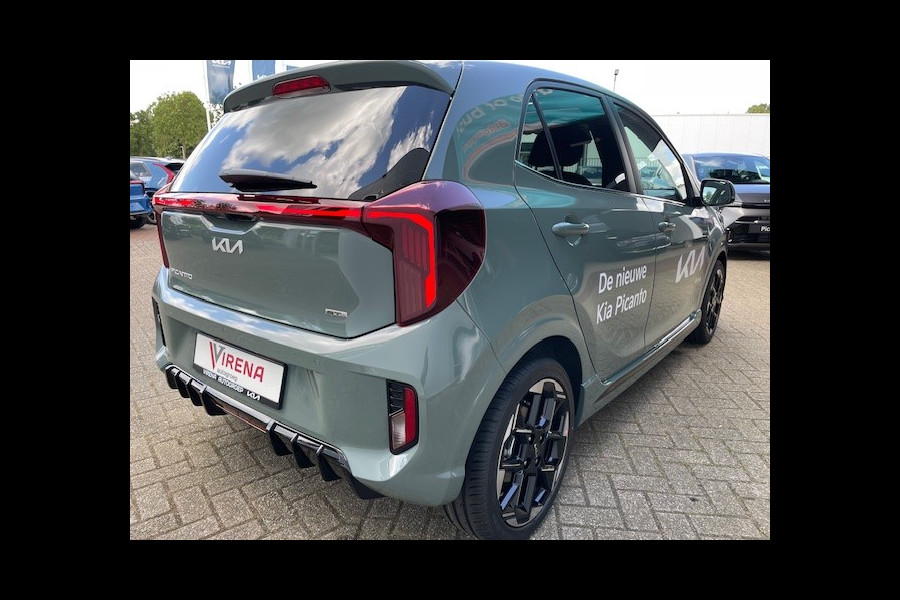 Kia Picanto 1.0 DPI GT-Line * nieuw model * Leder- CarPlay - Clima - Cruise - Stoel/Stuur verwarming - Panorama dak - Fabrieksgarantie tot 2031