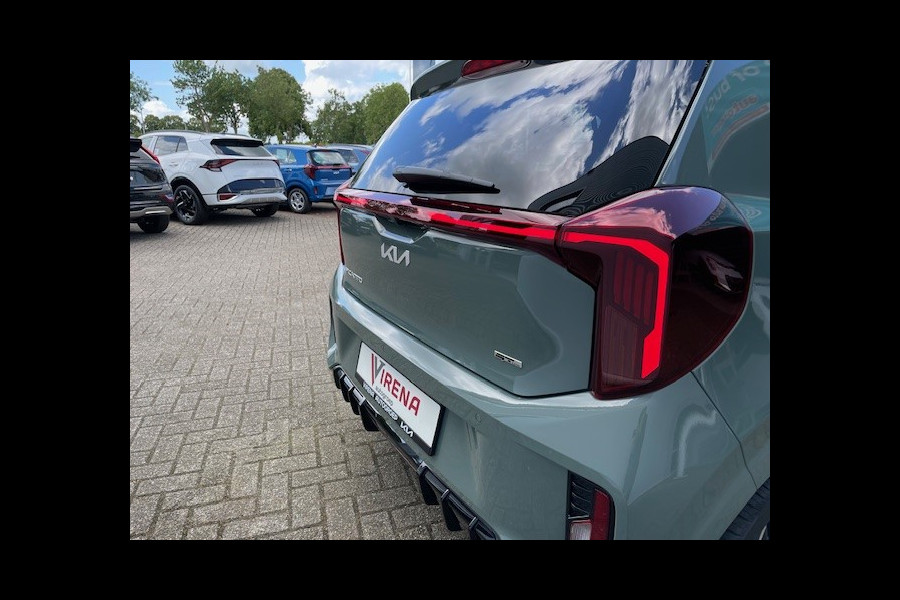 Kia Picanto 1.0 DPI GT-Line * nieuw model * Leder- CarPlay - Clima - Cruise - Stoel/Stuur verwarming - Panorama dak - Fabrieksgarantie tot 2031