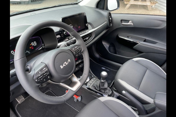 Kia Picanto 1.0 DPI GT-Line * nieuw model * Leder- CarPlay - Clima - Cruise - Stoel/Stuur verwarming - Panorama dak - Fabrieksgarantie tot 2031