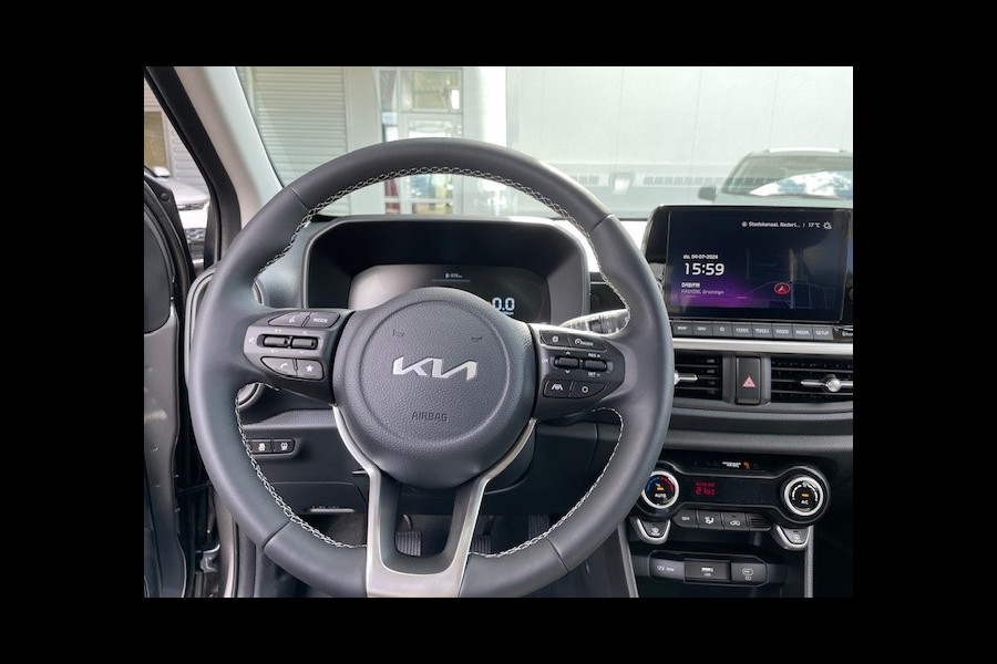 Kia Picanto 1.0 DPI GT-Line * nieuw model * Leder- CarPlay - Clima - Cruise - Stoel/Stuur verwarming - Panorama dak - Fabrieksgarantie tot 2031