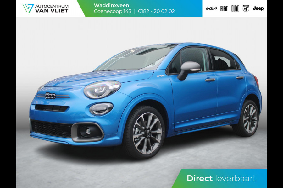 Fiat 500X 1.5 Hybrid Sport | Automaat | Navi | Clima | Camera | Keyless | Cruise | Apple Carplay | BSM | 18"