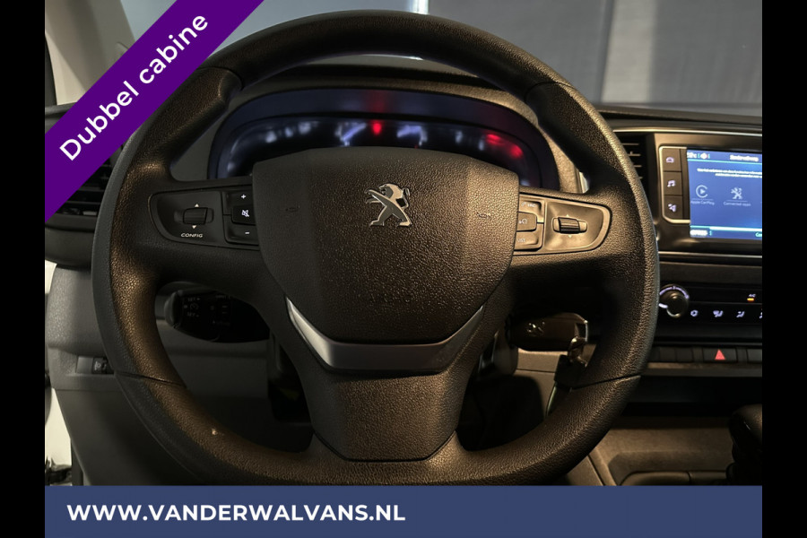 Peugeot Expert 2.0 BlueHDI 123pk L3H1 Dubbele cabine Euro6 Airco | 2x Zijdeur | Navigatie | 6 Zits 2500kg Trekhaak, Parkeersensoren, Apple Carplay, Android Auto, Cruisecontrol