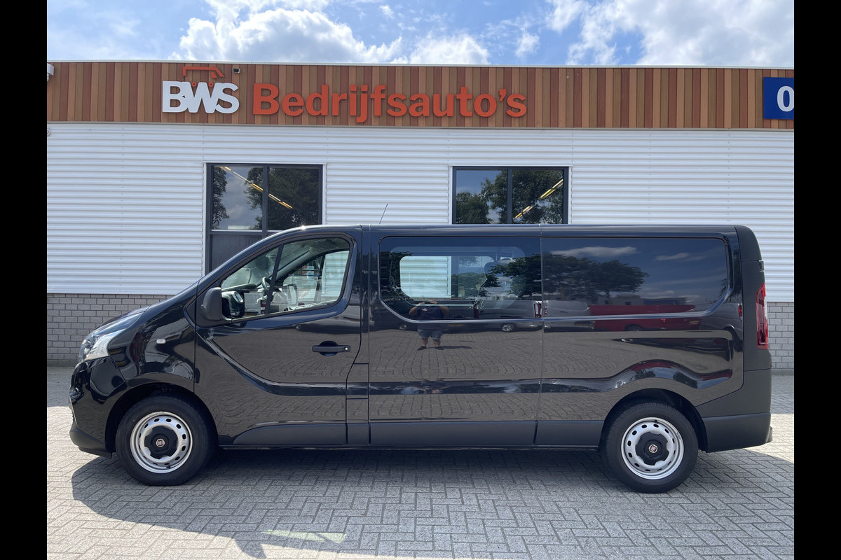 Fiat Talento 1.6 MJ 125pk EcoJet L2H1 DC 6 persoons / vaste prijs rijklaar € 20.950 ex btw / lease vanaf € 375 / zwart metallic / airco / cruise / navi / trekhaak / pdc achter / euro 6 diesel !