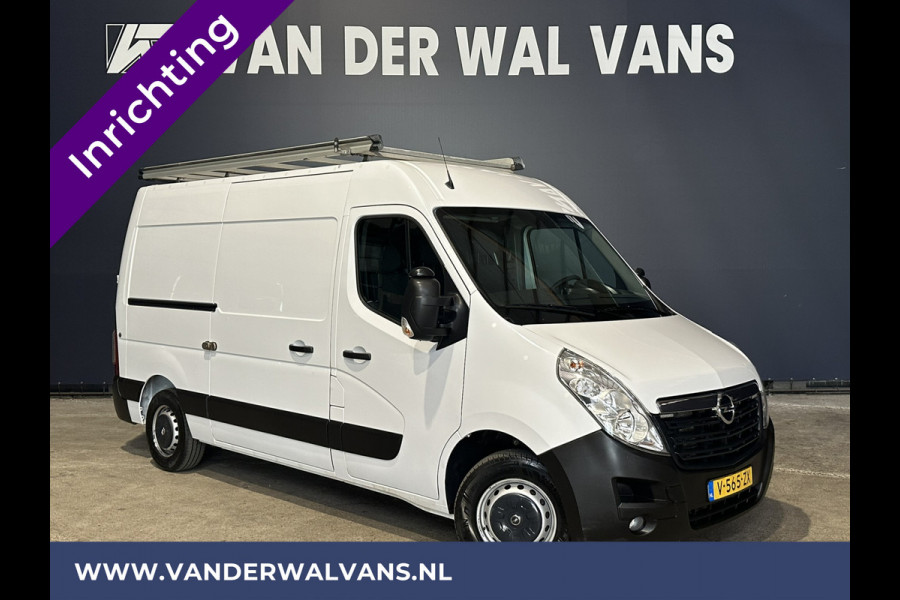 Opel Movano 2.3 CDTI 145pk L2H2 Inrichting Euro6 Airco | Imperiaal | Trap | Trekhaak | Navigatie | Camera | Parkeersensoren, Cruisecontrol, Omvormer, Bijrijdersbank, Bluetooth-telefoonvoorbereiding