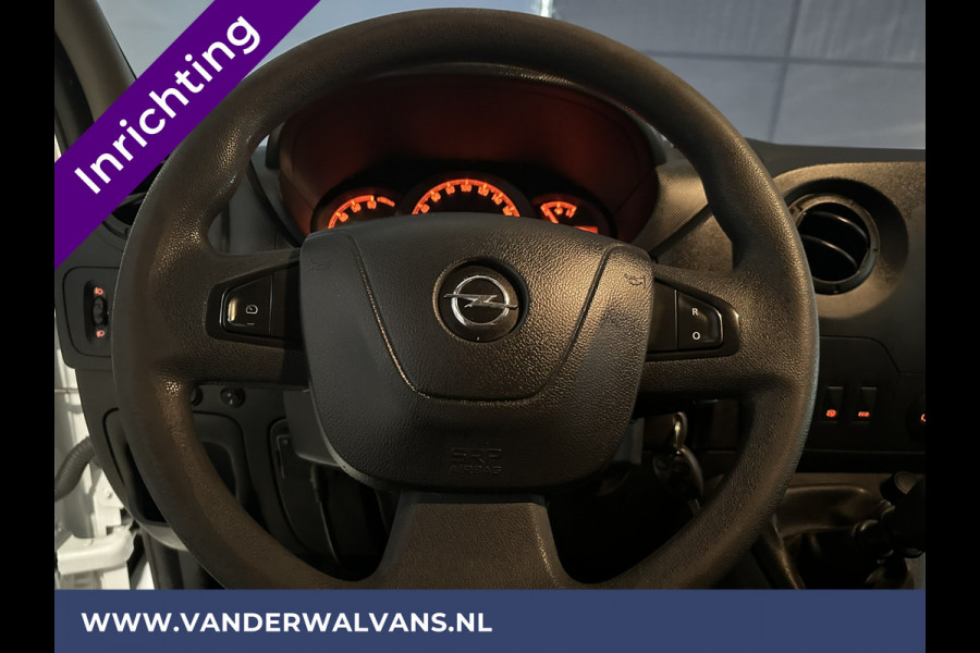 Opel Movano 2.3 CDTI 145pk L2H2 Inrichting Euro6 Airco | Imperiaal | Trap | Trekhaak | Navigatie | Camera | Parkeersensoren, Cruisecontrol, Omvormer, Bijrijdersbank, Bluetooth-telefoonvoorbereiding