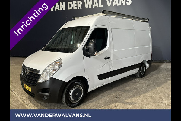 Opel Movano 2.3 CDTI 145pk L2H2 Inrichting Euro6 Airco | Imperiaal | Trap | Trekhaak | Navigatie | Camera | Parkeersensoren, Cruisecontrol, Omvormer, Bijrijdersbank, Bluetooth-telefoonvoorbereiding