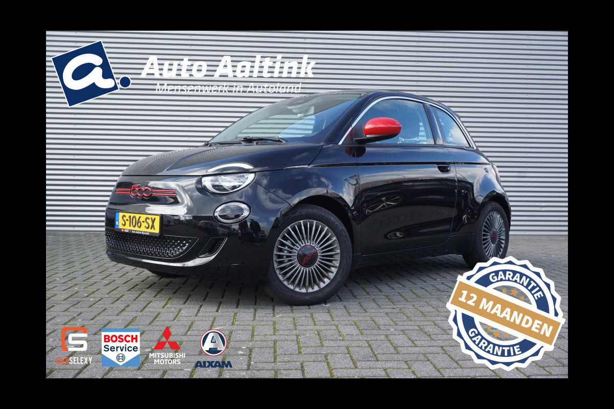 Fiat 500E RED 24 kWh AUTOMAAT CARPLAY | CRUISE | 16'LMV | CLIMA