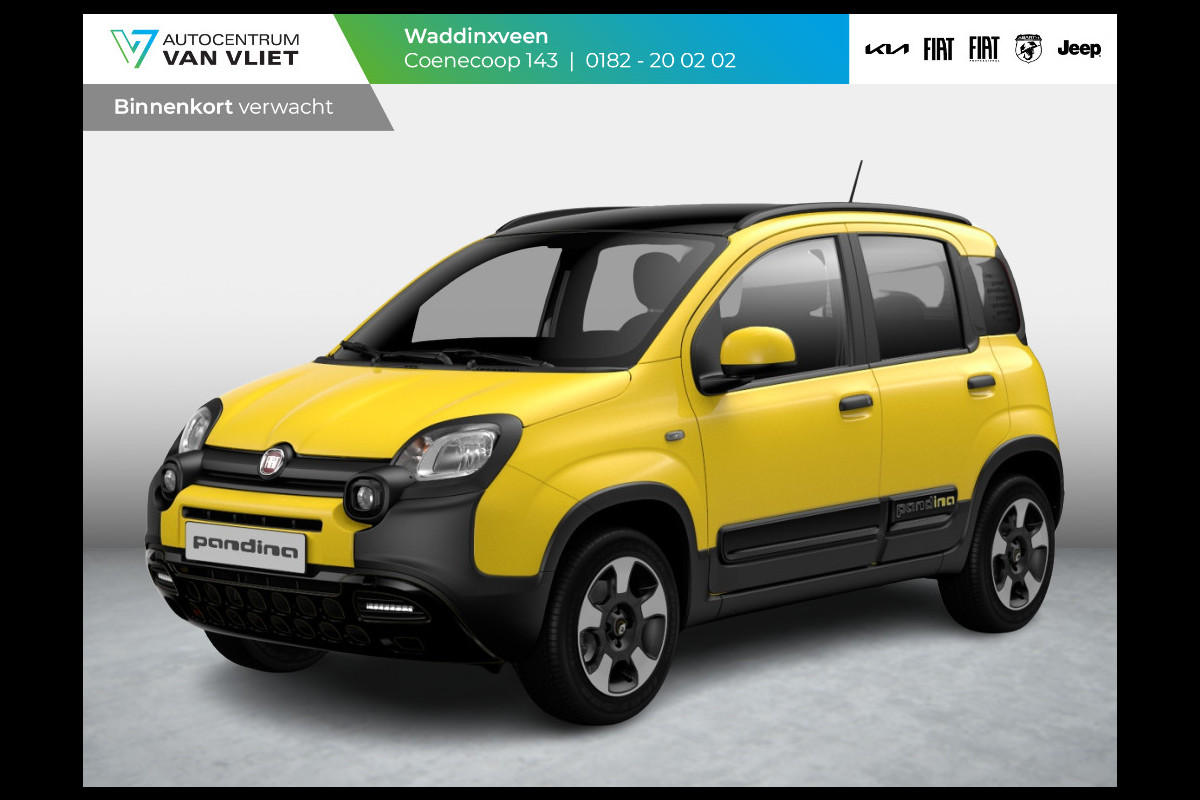 Fiat Panda Hybrid Pandina | Airco | Cruise | Priv Glass | Dakrails | 15" | PDC | Apple Carply | Bicolore