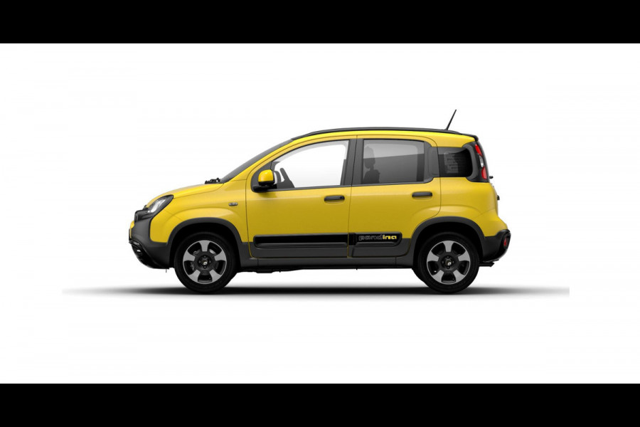 Fiat Panda Hybrid Pandina | Airco | Cruise | Priv Glass | Dakrails | 15" | PDC | Apple Carply | Bicolore