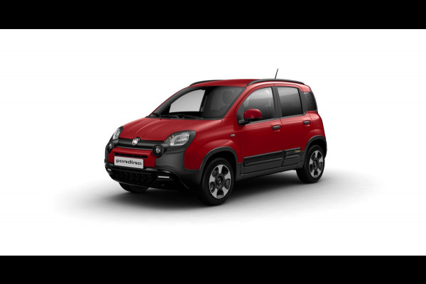 Fiat Panda Hybrid Pandina | Airco | Cruise | Priv Glass | Dakrails | 15" | PDC | Apple Carply | Rosso
