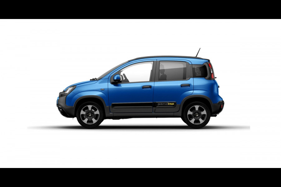 Fiat Panda Hybrid Pandina | Airco | Cruise | Priv Glass | Dakrails | 15" | PDC | Apple Carply | Blue Italia