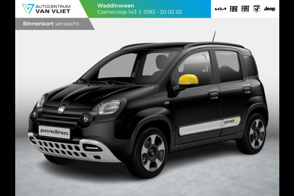 Fiat Panda Hybrid Pandina | Airco | Cruise | Priv Glass | Dakrails | 15" | PDC | Apple Carply | Nero Cinema