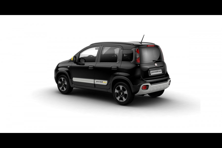 Fiat Panda Hybrid Pandina | Airco | Cruise | Priv Glass | Dakrails | 15" | PDC | Apple Carply | Nero Cinema