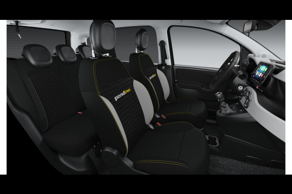 Fiat Panda Hybrid Pandina | Airco | Cruise | Priv Glass | Dakrails | 15" | PDC | Apple Carply | Nero Cinema