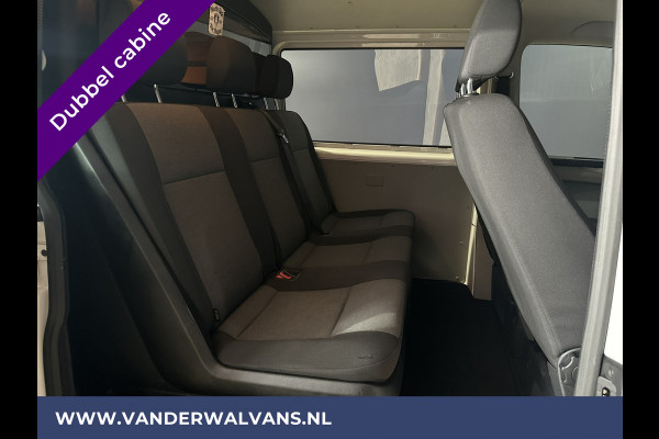 Volkswagen Transporter 2.0 TDI 150pk L2H1 Dubbele cabine Euro6 Airco | 5 Zits | 2500kg Trekhaak | Navigatie, Imperiaal, Sidebars