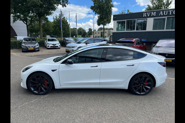 Tesla Model 3 Performance AWD 75 kWh ORG. NL. NAP KM. | AUTOPILOT | LEDER | PANO | RIJKLAARPRIJS INCL. 12 MND. BOVAGGARANTIE